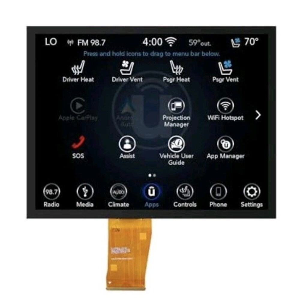 17-22 Replacement 8.4" Uconnect 4C UAQ LCD Monitor Touch-Screen Radio Navigation